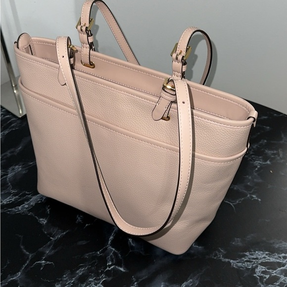 MICHAEL Michael Kors Handbag Winston Leather Zip Pocket Tote Soft Pink AUTHENTIC - Picture 5 of 12